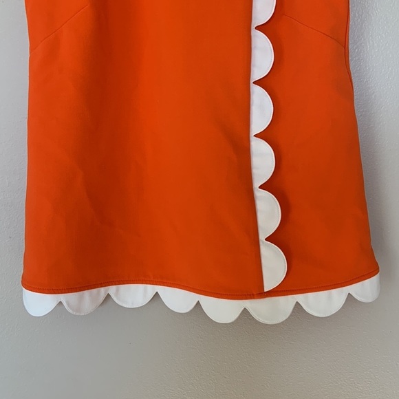 Victoria Beckham for Target Scalloped Sleeveless‎ Top Orange Cream - Picture 4 of 8